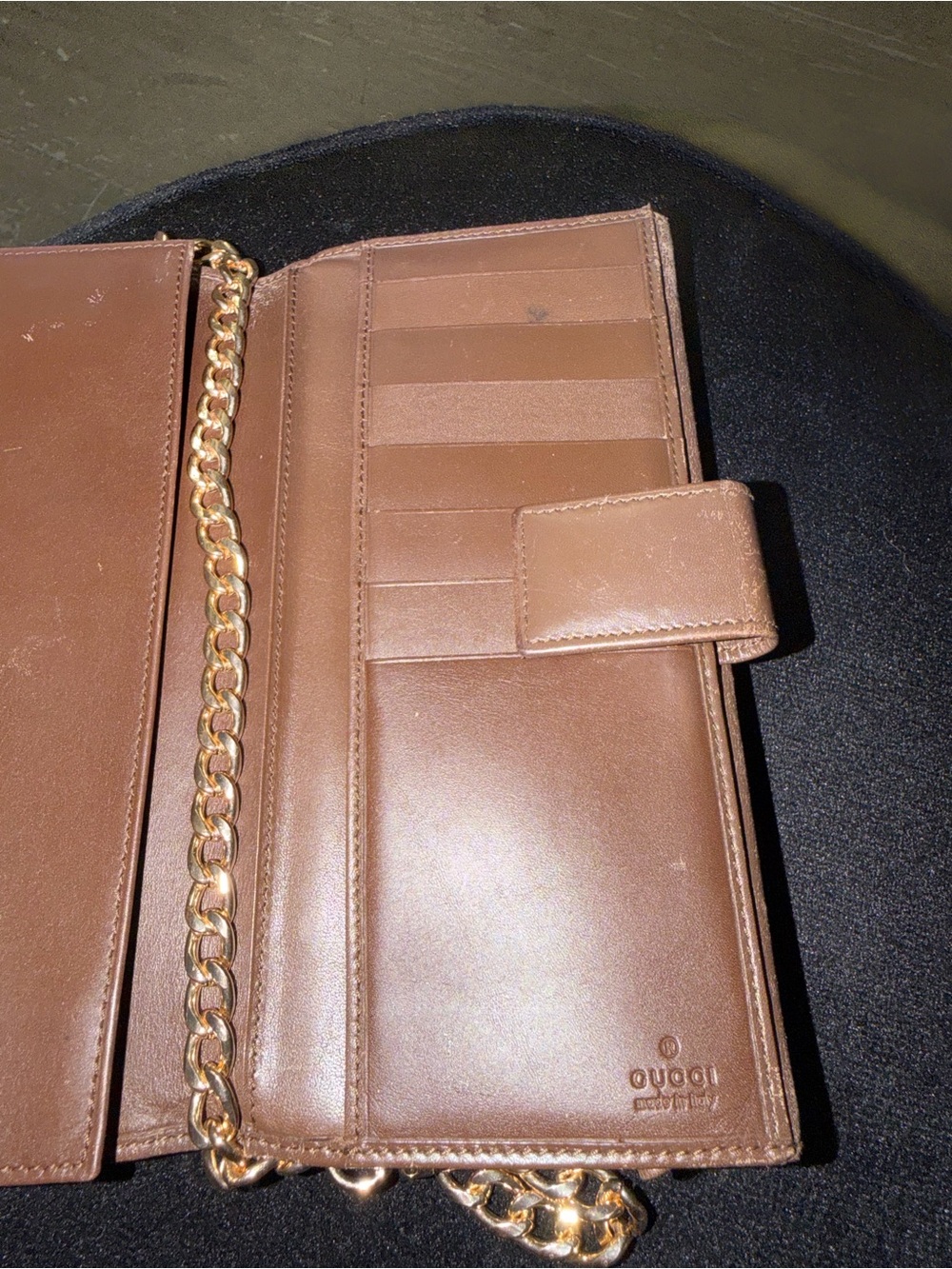 Gucci Brown Monogram Wallet - Picture 8 of 14